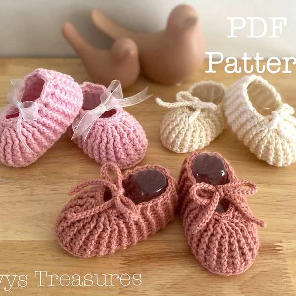 Baby Slippers, Crochet Pattern, Baby Booties, Rib Cuff, PDF Download Pattern, Pattern Written in English Terms