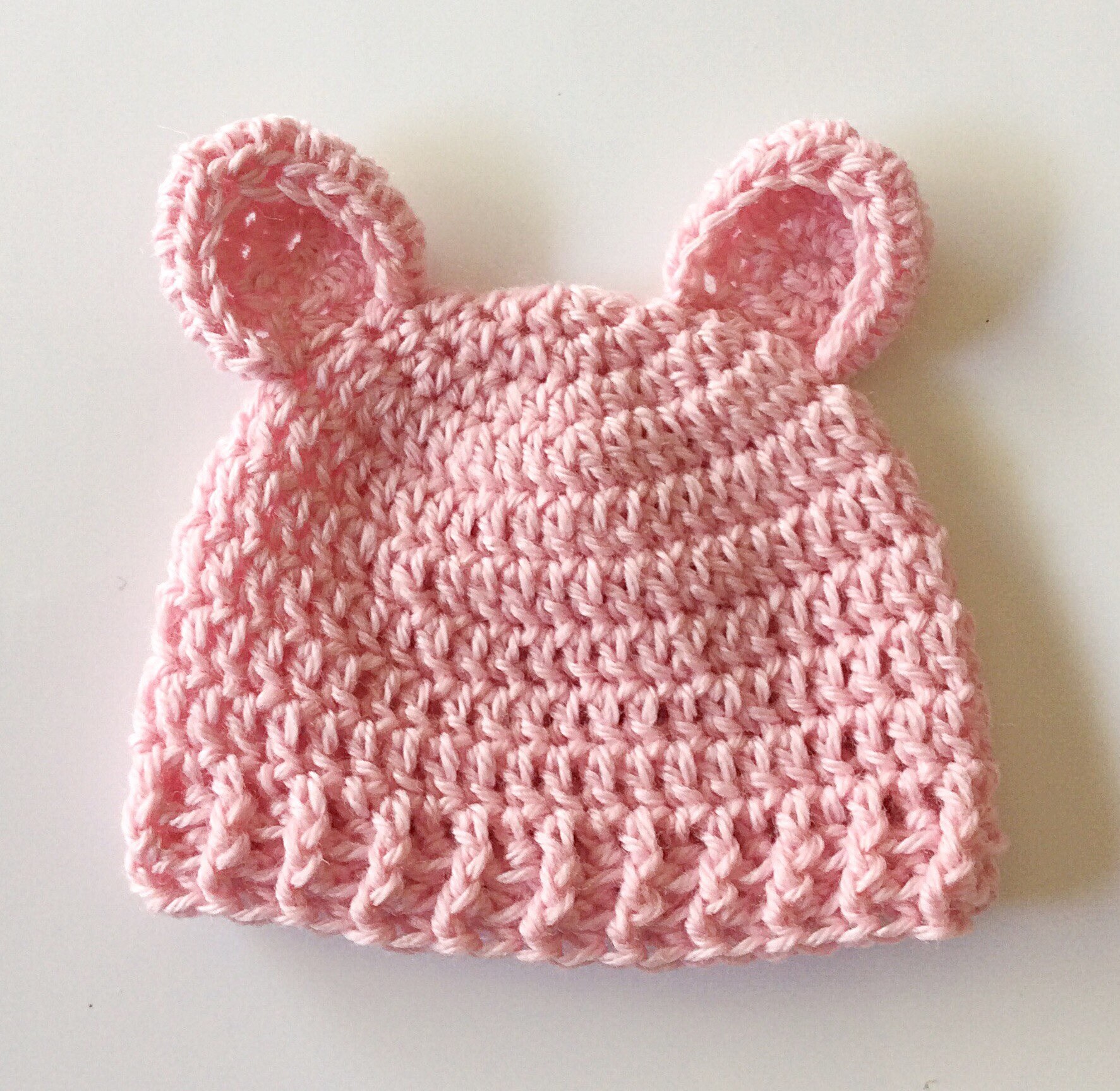 Crochet Pattern - Baby Ear Beanie | | Beenie | Woolly Hat | Wooly Hat