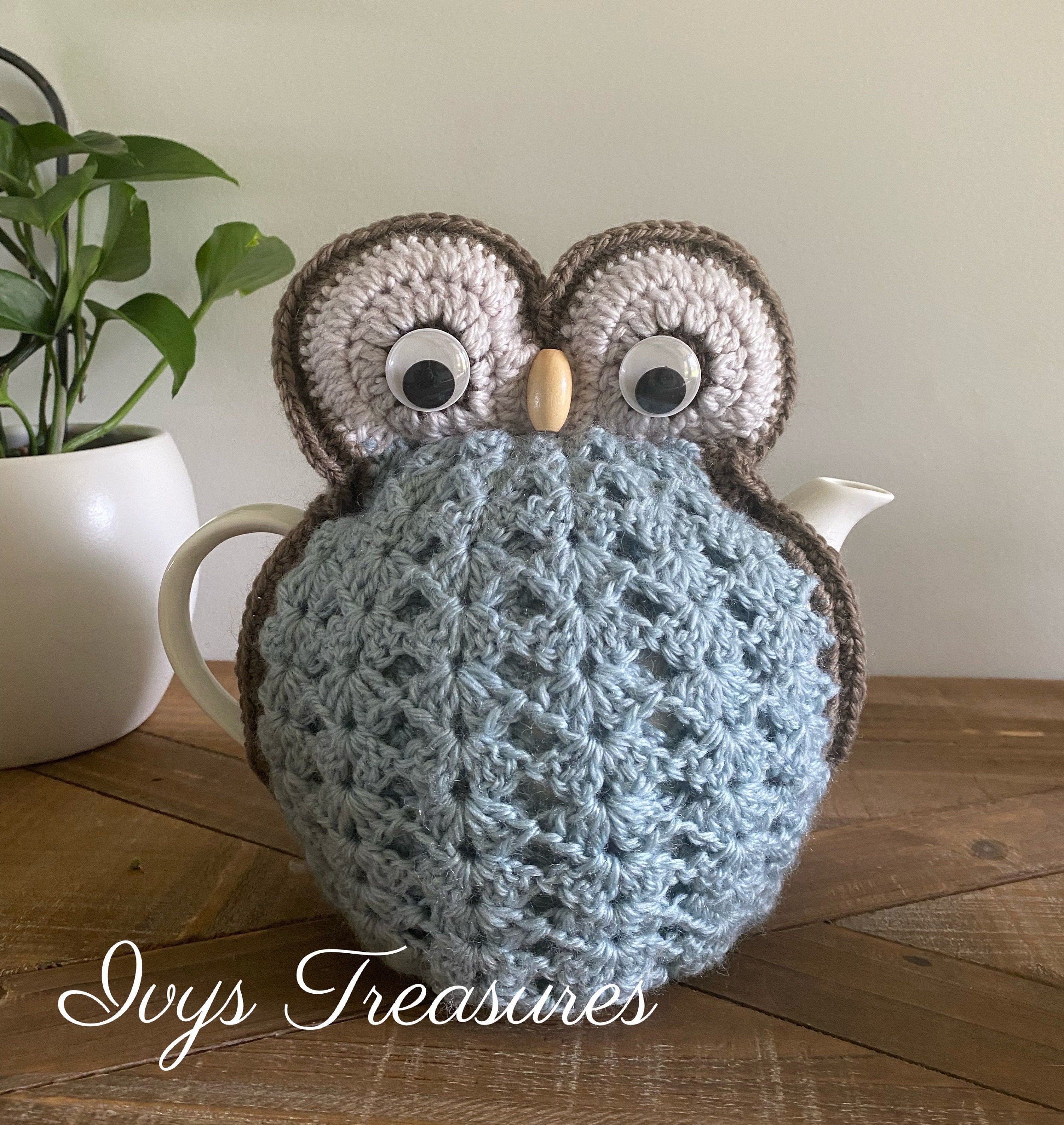 Crocheted Owl Tea Cosy, Cosie. Handmade, Gift, Owl Decor, Australian Made, Made and ready for postin