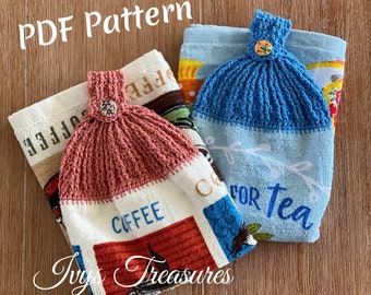 Crochet Tea Towel Topper PDF Pattern