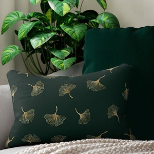Ginkgo Leaf Lumbar Pillow