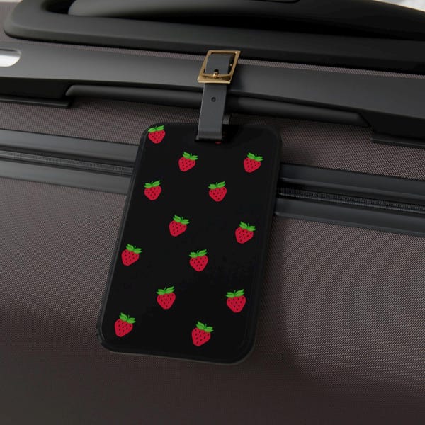 Strawberry Luggage Tag