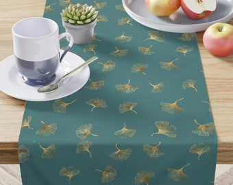 Ginkgo Leaf Table Runner