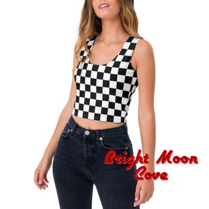 Checkerboard Crop Top