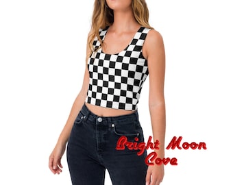 Checkerboard Crop Top