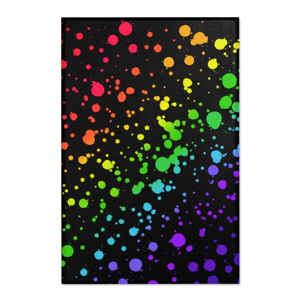 Paint Splatter Rugs Etsy