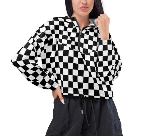 Checkerboard windbreaker discount