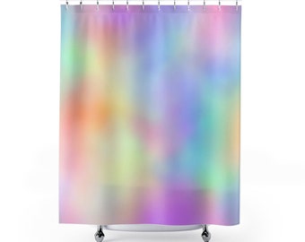 Pastel Tie Dye Shower Curtain