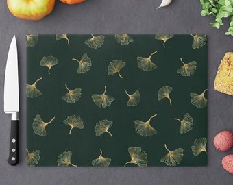 Ginkgo Leaf Glass Cutting Boards