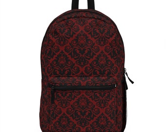 Goth Vibes Backpack, Full-Sized Backpack w/Water Bottle Pocket