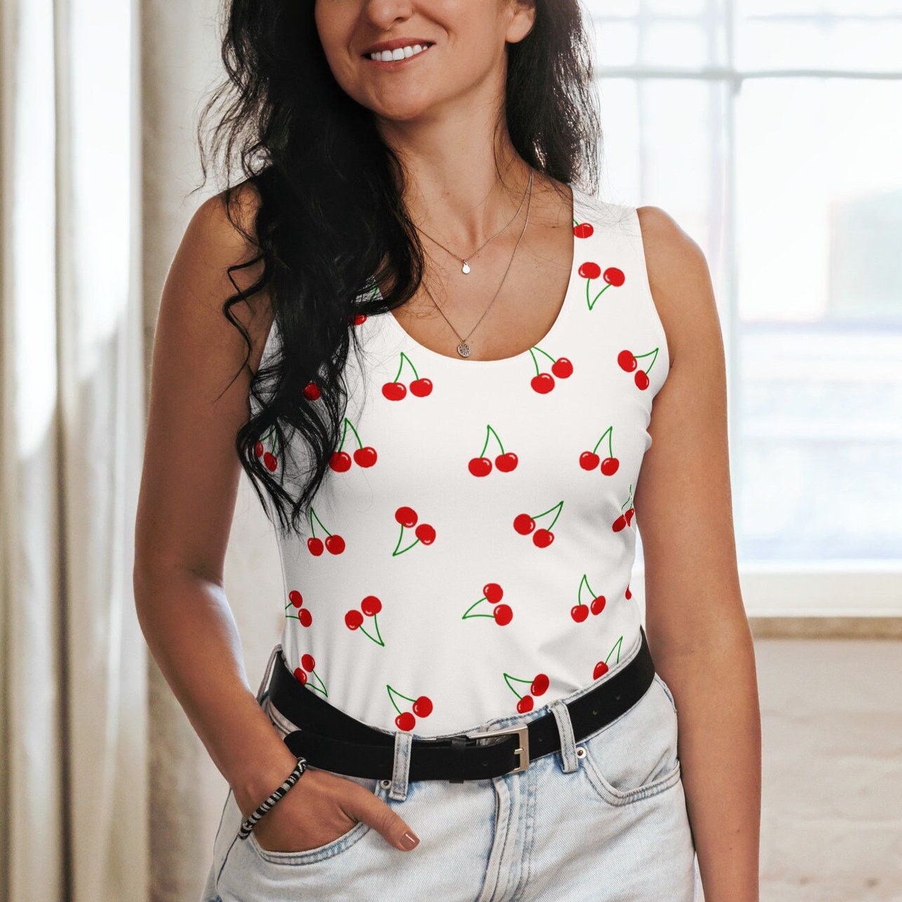 Wild Cherry Tank Top - Etsy