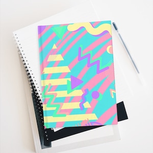 Pastel Vaporwave Blank Page Journal (5x7.25 inches)