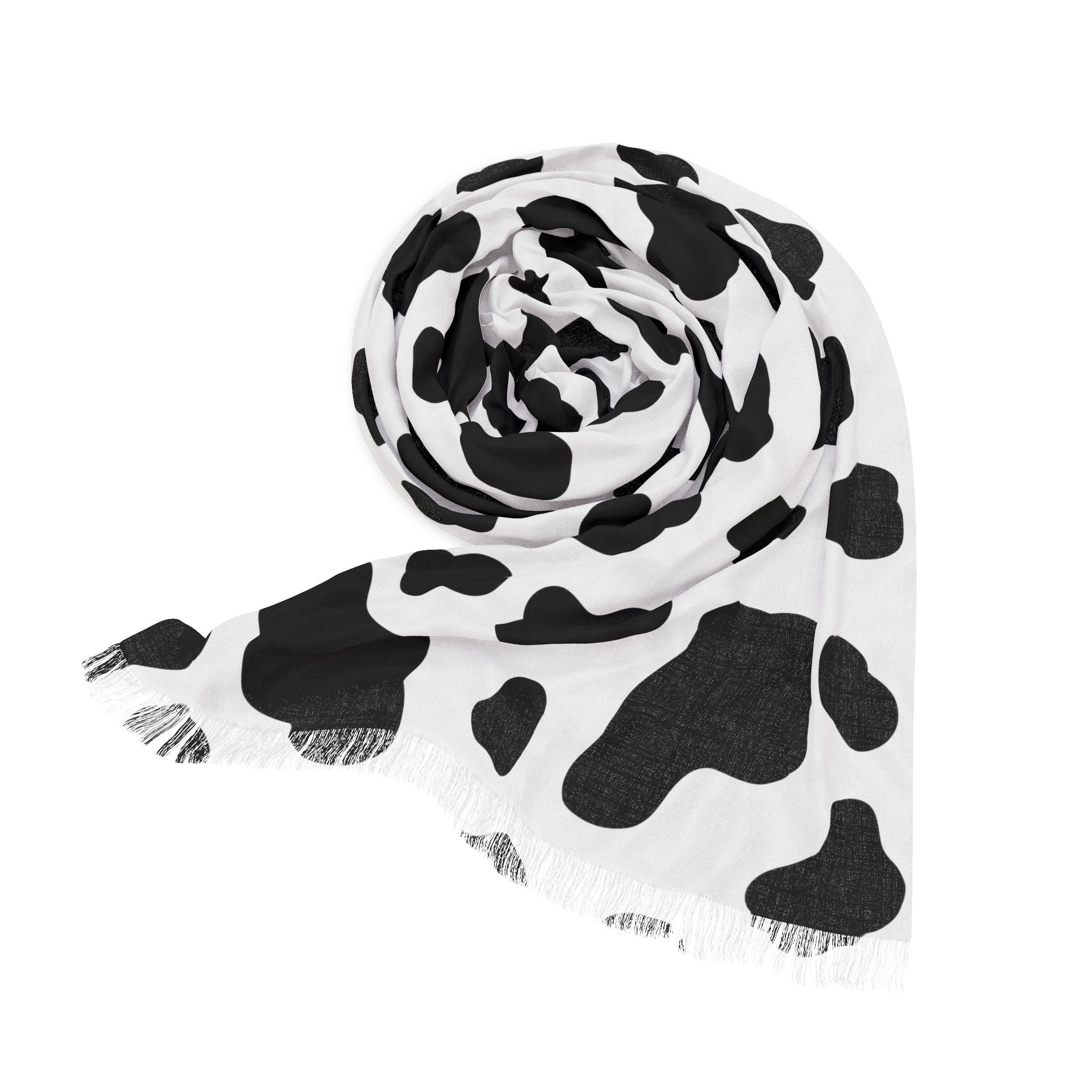 Cow Print Lightweight Scarf - Etsy