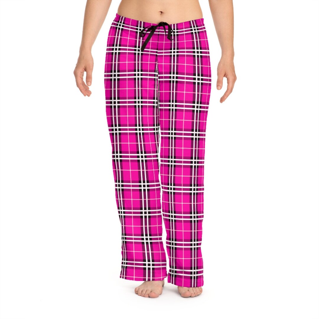 Justice Girls Pink Plaid Burgundy Pajama Pants Size:6 NEW/NWT