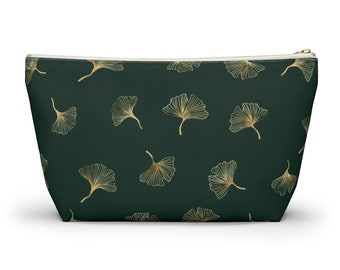 Ginkgo Leaf Bag, Cosmetic Bag, Pencil Case