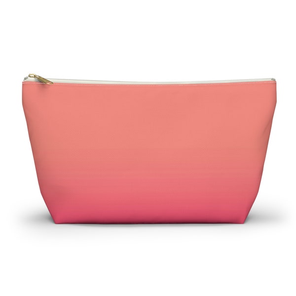 Peach Ombre Pouch, Pencil Case, Cosmetic bag