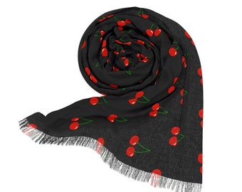 Black Cherry Lightweight Scarf