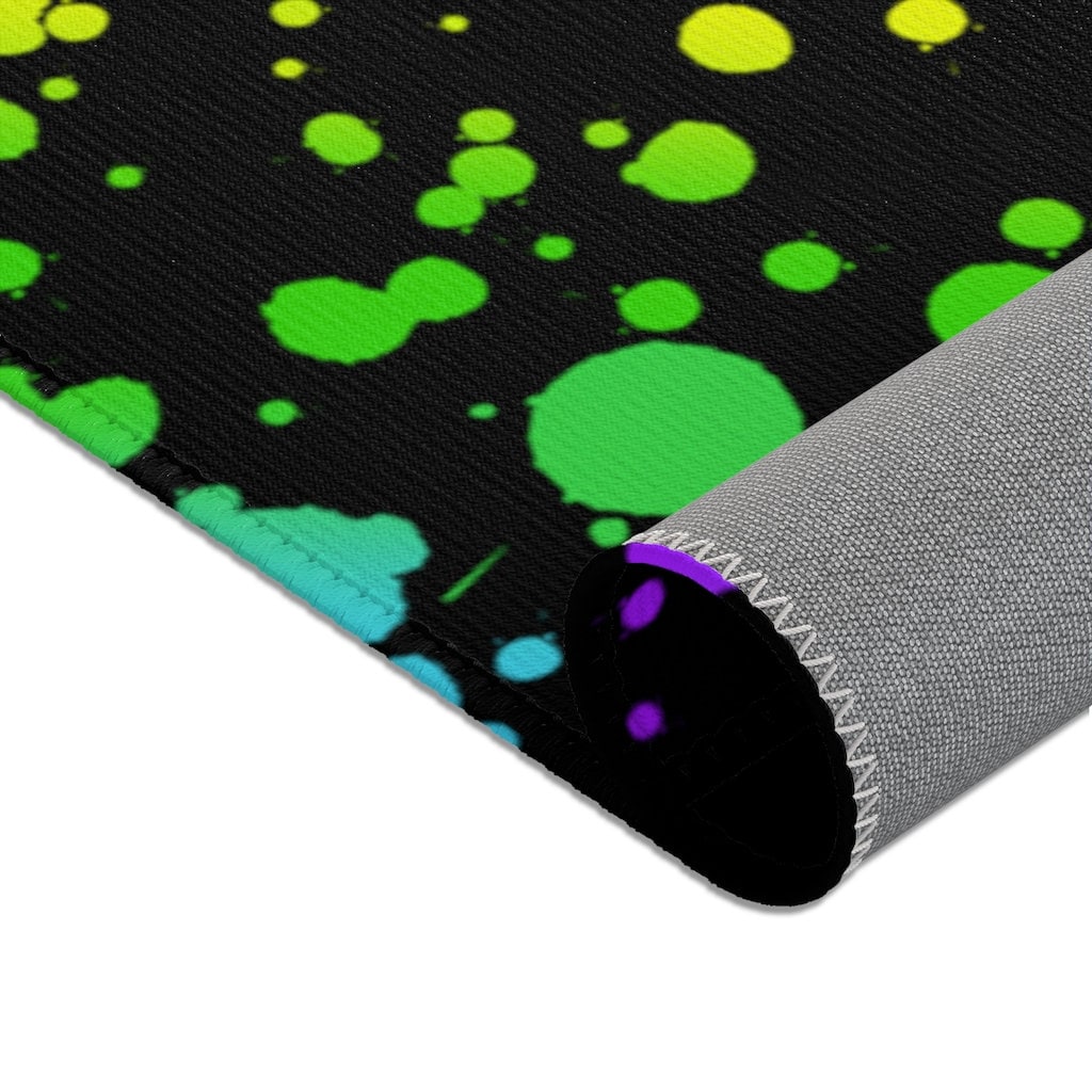 Paint Splatter Rugs Etsy