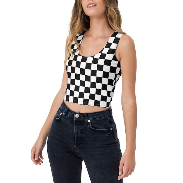 Checkerboard Crop Top