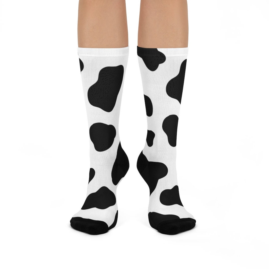 Cow print socks deals