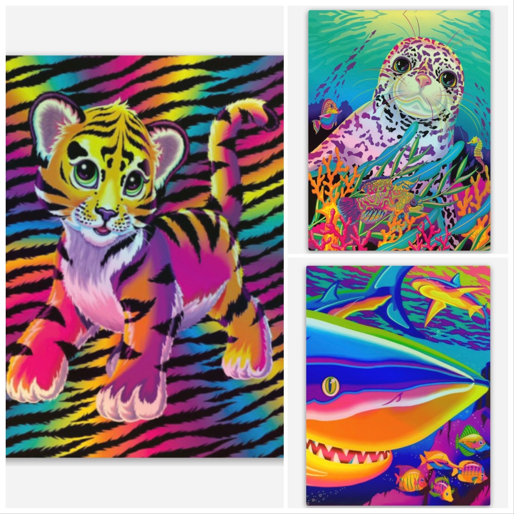 Lisa Frank Holographic Stickers 90s stickers Vintage Etsy