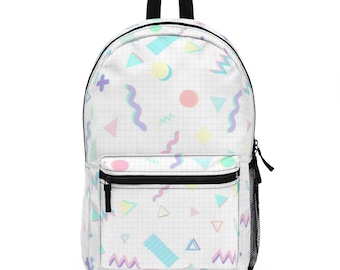 Pastel Vaporwave Backpack, Book Bag