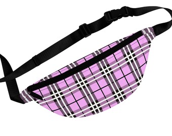 Checkered Bum Bags (Pink + Black) – Hello Beautiful Boutique
