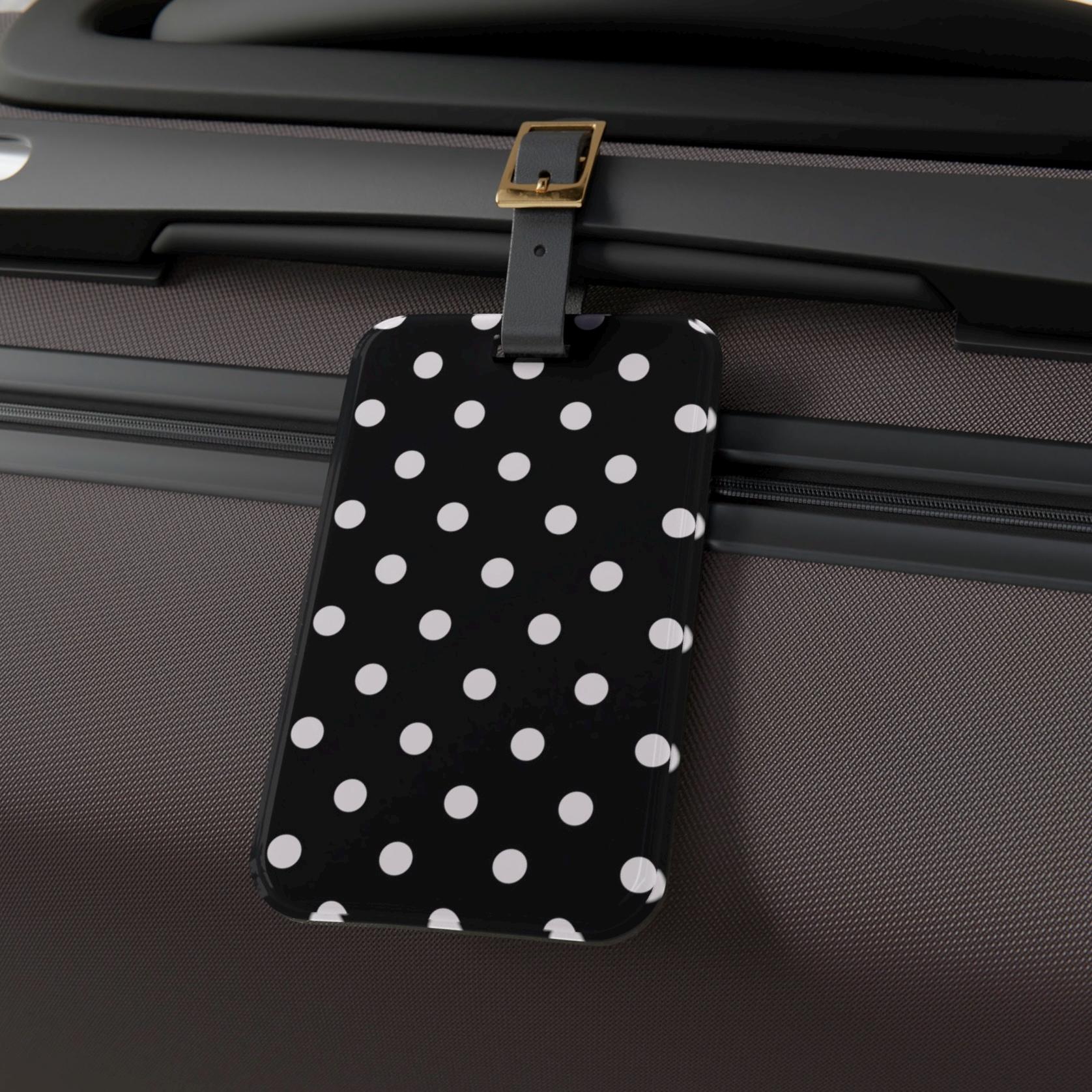 Polka Dot Luggage Tag