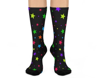 Neon Star Socks