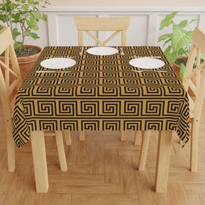 Greek Key Square Table Cloth