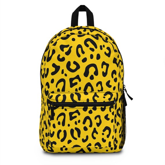 Yellow leopard print bag sale