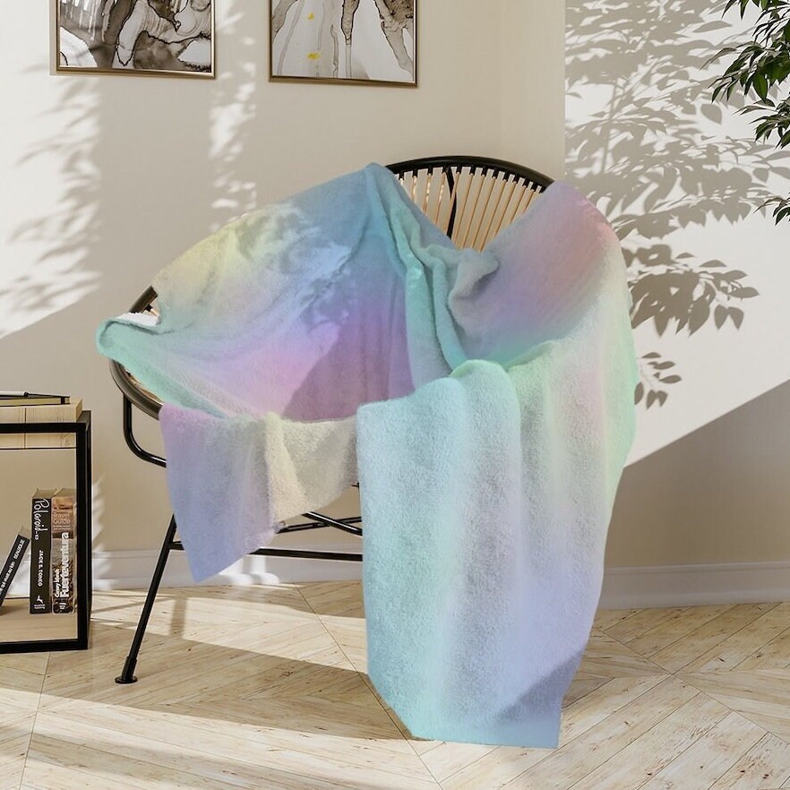 Pastel Tie Dye Blanket Etsy
