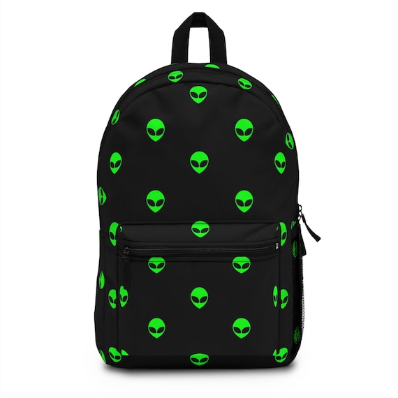 Aliens Backpack, Full-sized Backpack W/water Bottle Pocket - Etsy Aliens Backpack, Full-sized Backpack W/water Bottle Pocket - Etsy