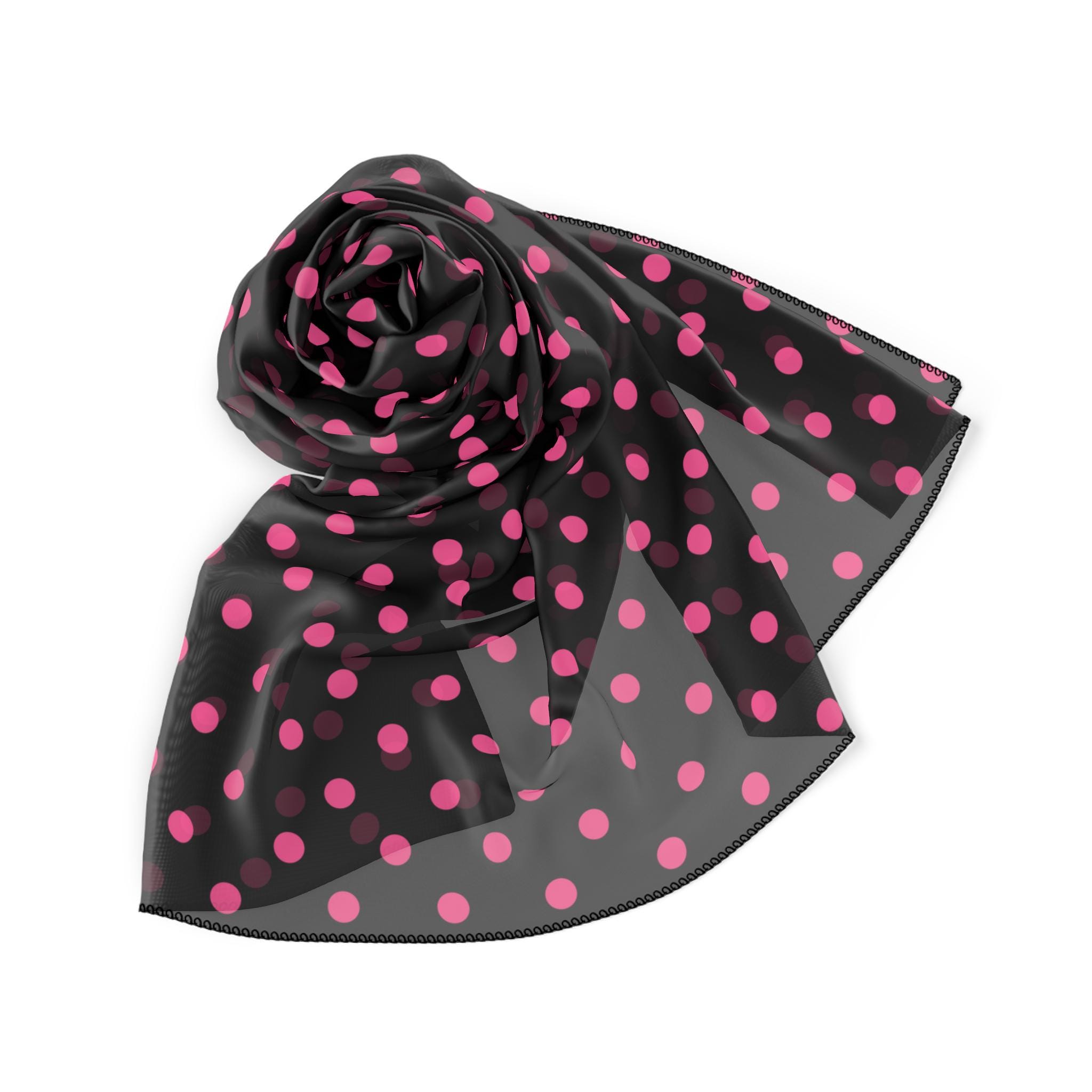 Pink Polka Dot Scarf - Etsy