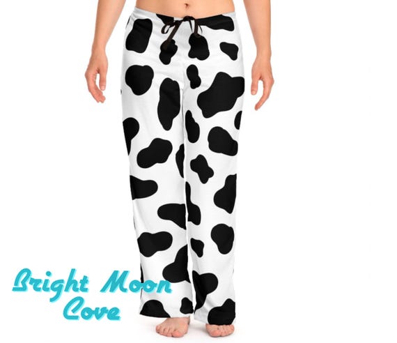 Cow Print Pajama Pants Etsy Canada