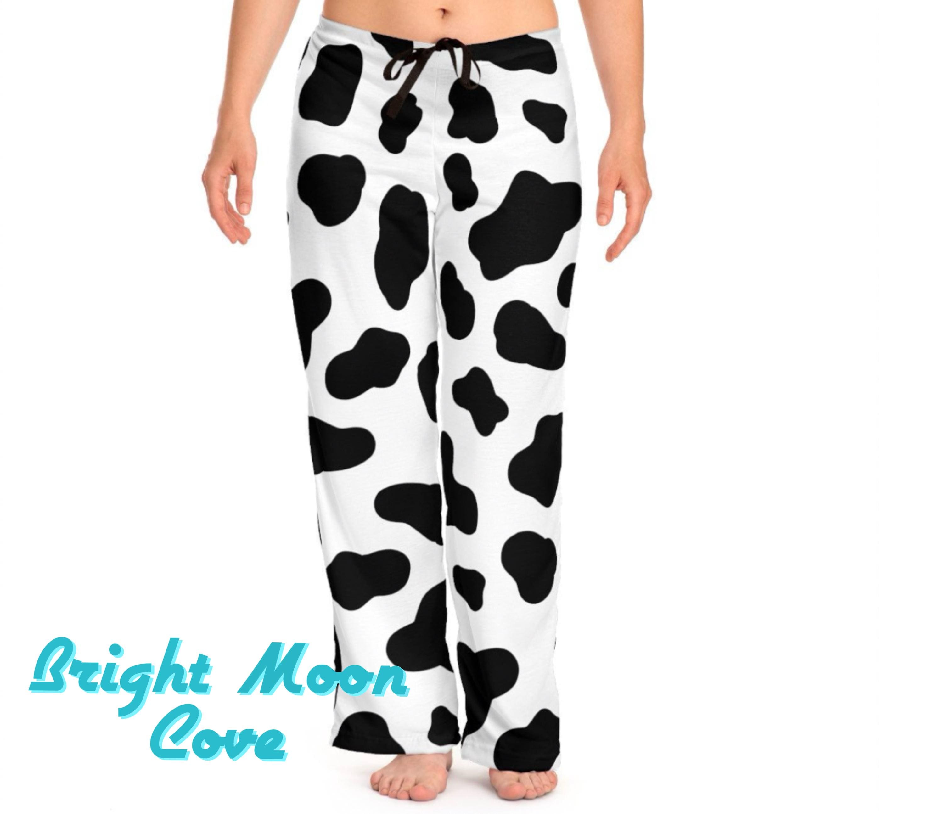 Cow Print Pajama Pants - Etsy