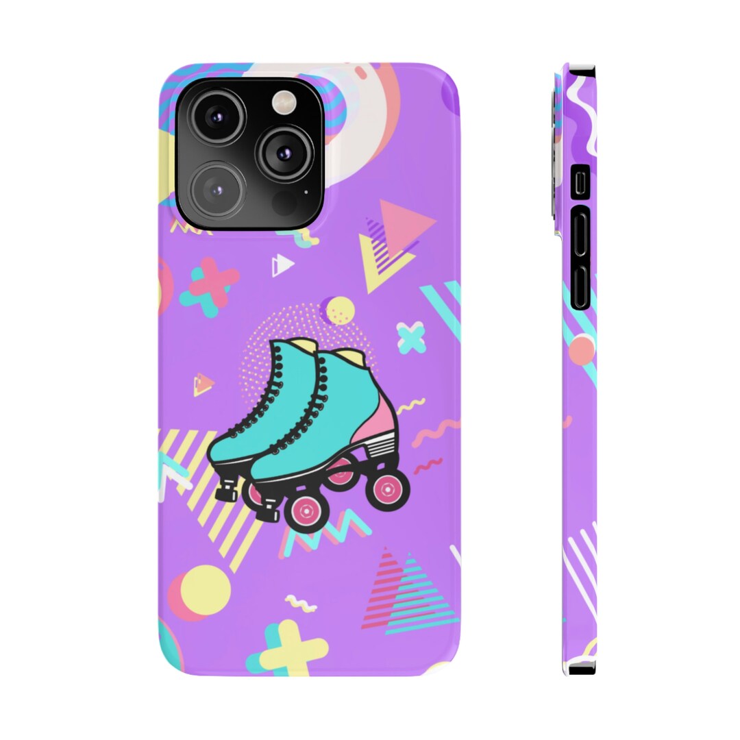 Retro Roller Skates Slim Iphone 14 Cases Etsy