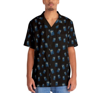 Police Box Spaceship Button Down Shirt