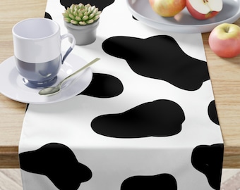 Cow Print Table Runner