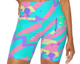 80s Graffiti Bike Shorts