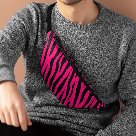 Magenta Zebra Fanny Pack Belt Bag Etsy