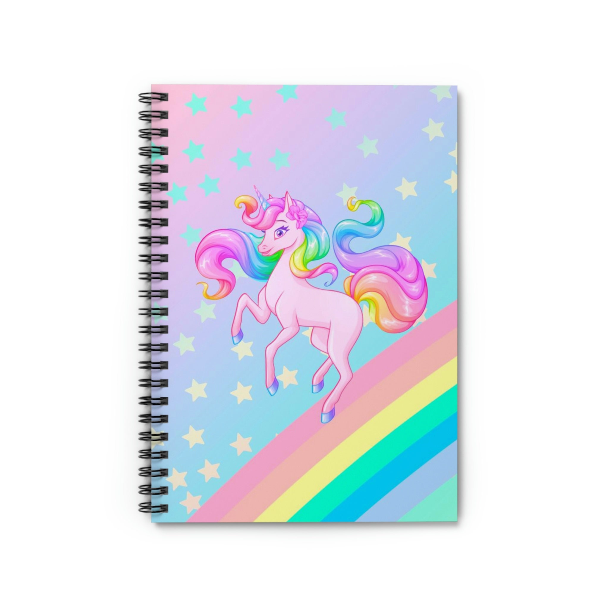 Unicorn & Rainbow Lined Notebook (6x8 Inches) - Etsy