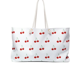 Cherries Large Tote Bag