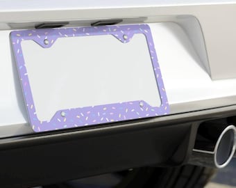 Lavender & Sprinkles License Plate Frame