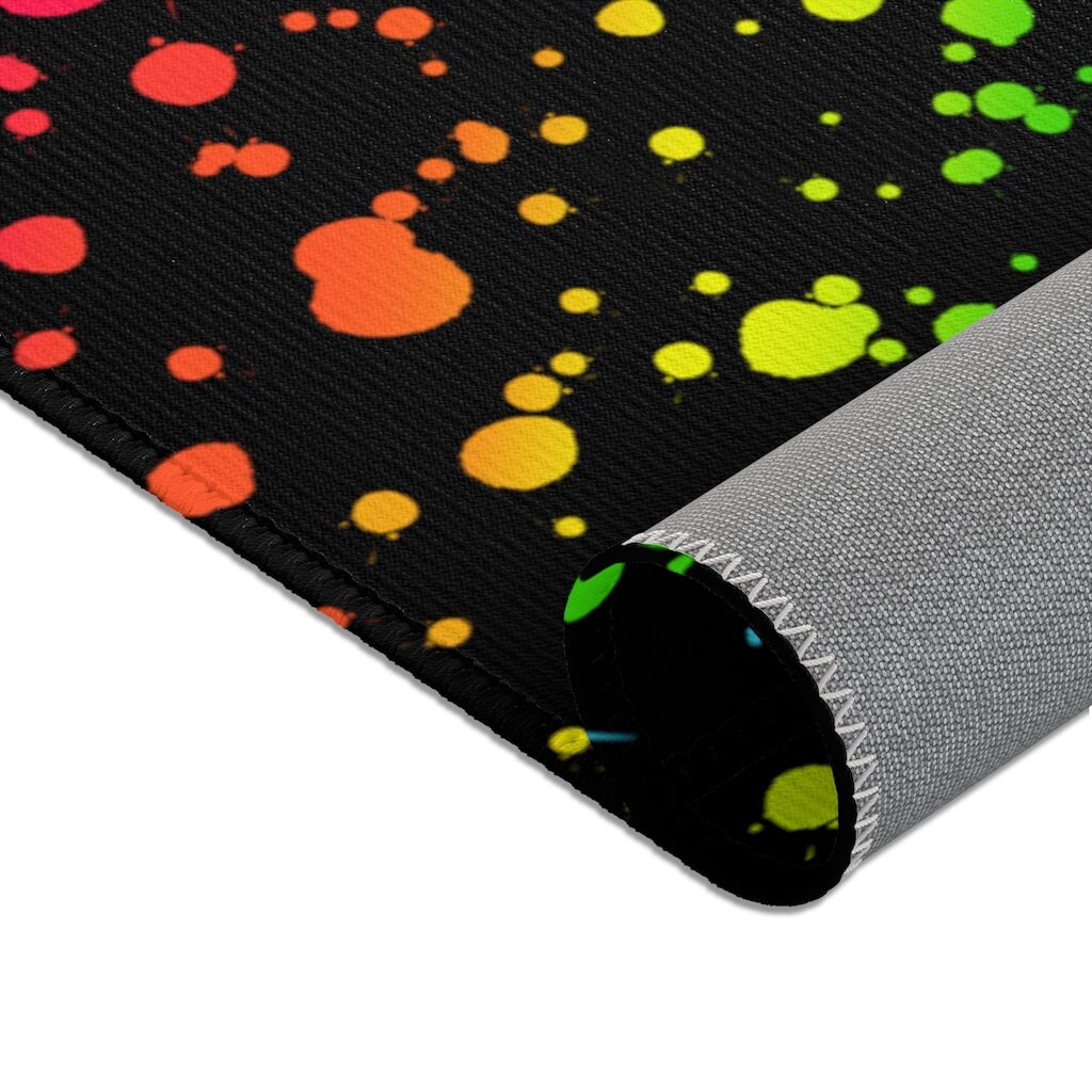 Paint Splatter Rugs Etsy