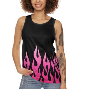 Pink Flame Tank Top