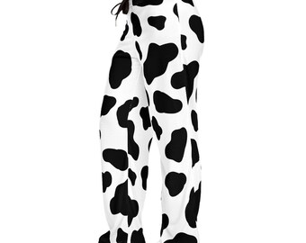 Cow Print Pajama Pants - Etsy