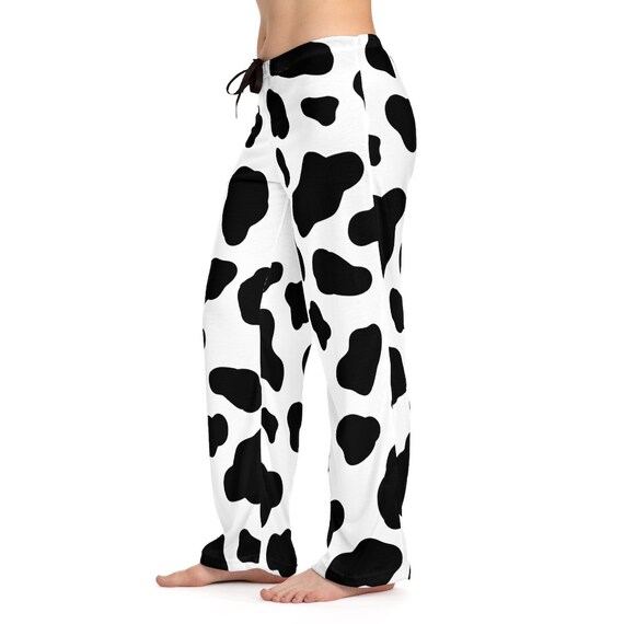 Cow Print Pajama Pants - Etsy