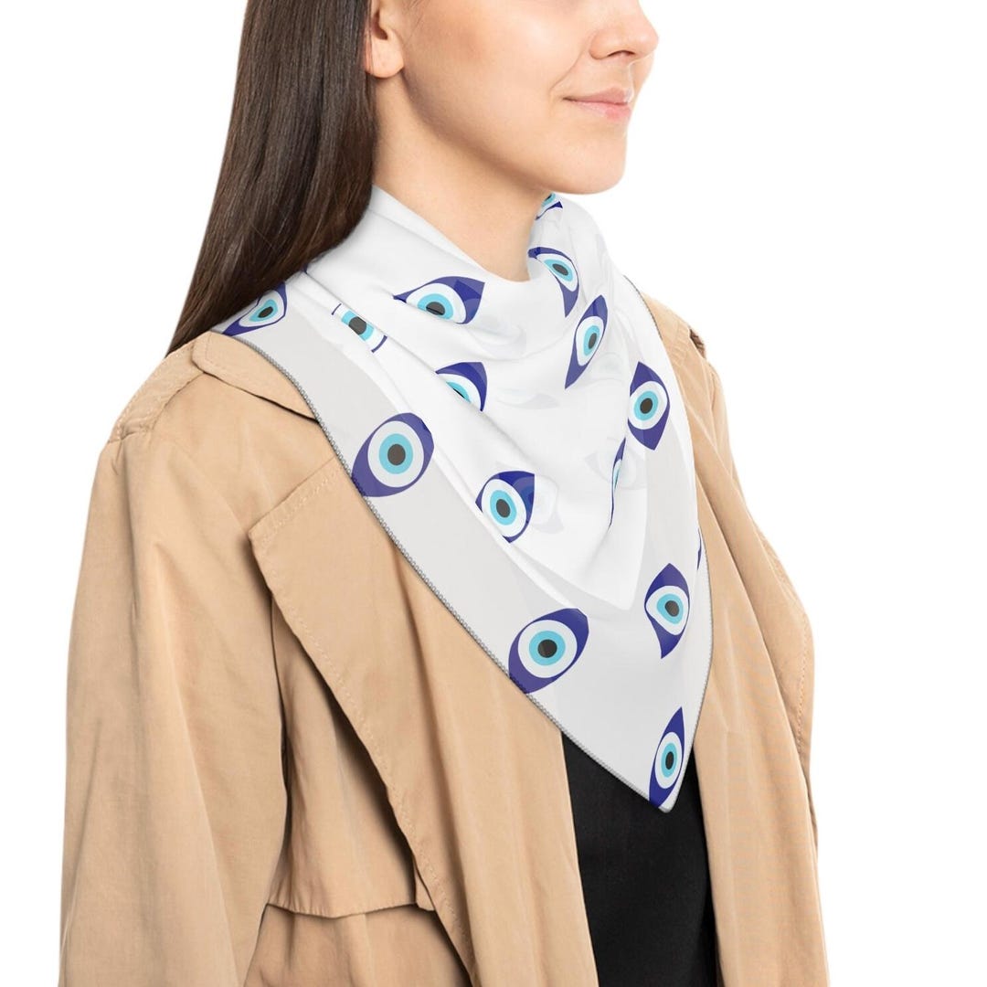 Evil Eye Scarf (lightweight & Airy) - Etsy