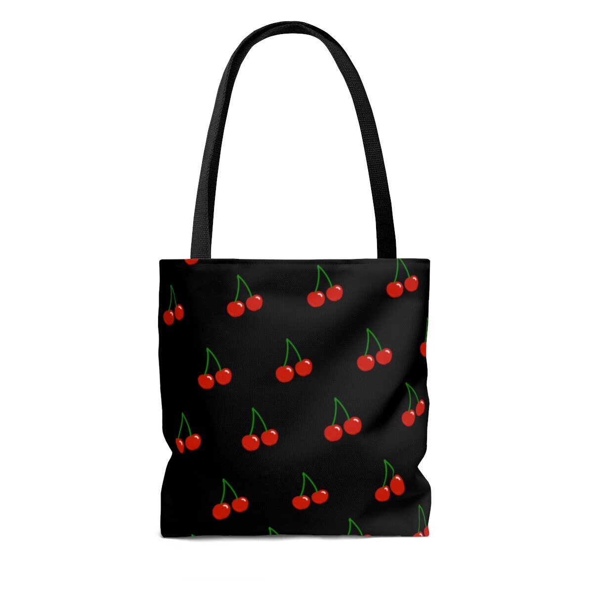 Black Cherry Print Tote Bag: Shopping Bag - Etsy
